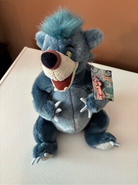 Disney Baloo Plush Toy - Blue Soft Stuffed Bear for Kids